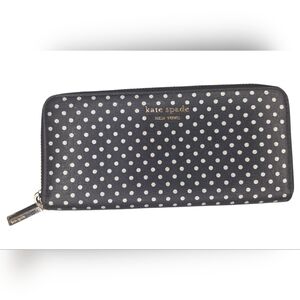 Kate Spade New York Spencer Metallic Dot Slim Continental Wallet